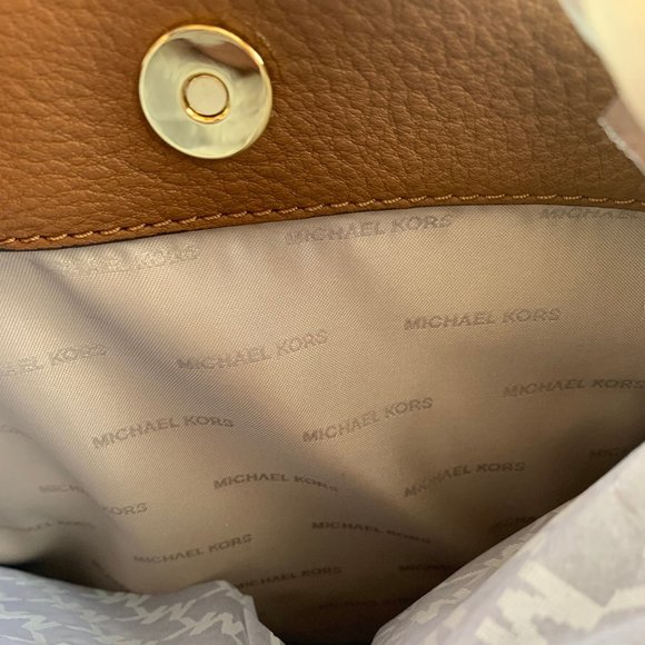 Michael Kors Women’s Fulton Tote Hobo Purse- Brown - Picture 1 of 10